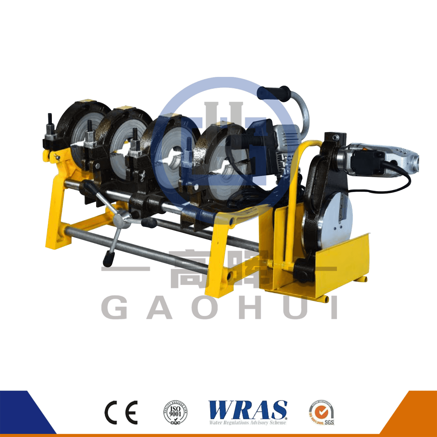 HDPE PIPE Handmatige plastic kont Fusion Lasmachine GF-160-4M/GF-200-4M