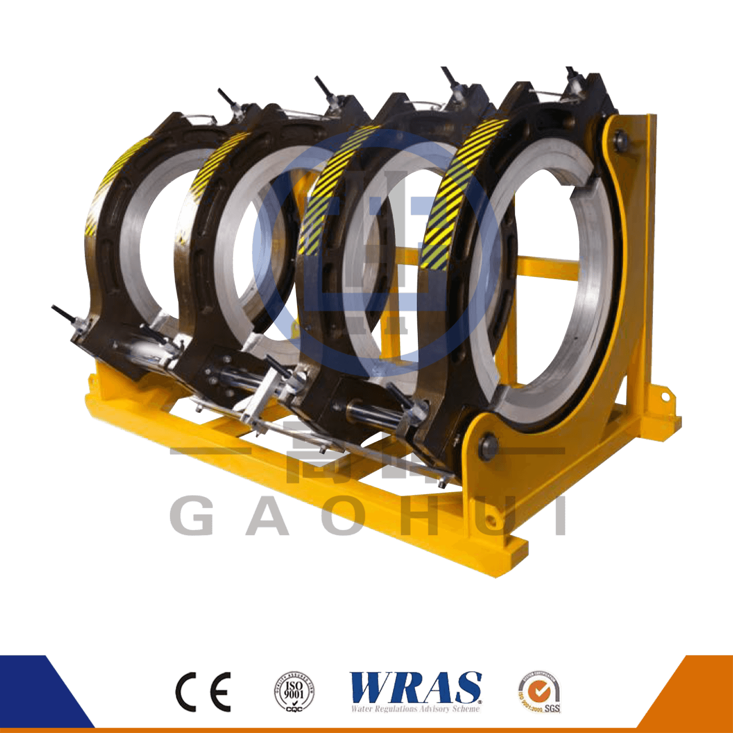 500 HDPE Hydraulische semi-automatische warmtefusie-lasmachine